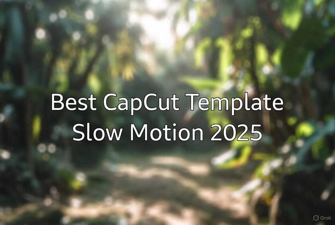 capcut template slow motion